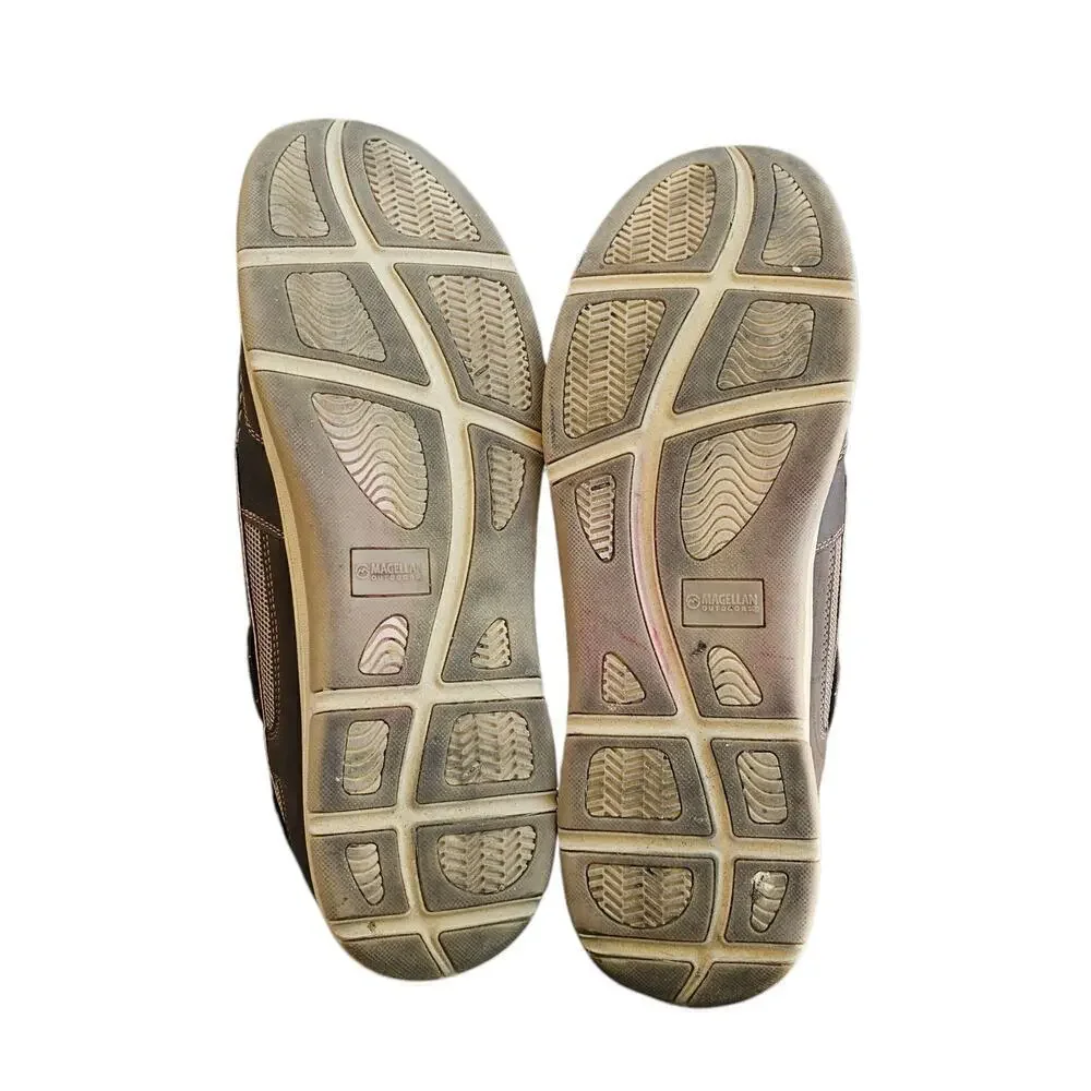 Magellan Outdoors Leather Boat Shoes Brown Size 13D